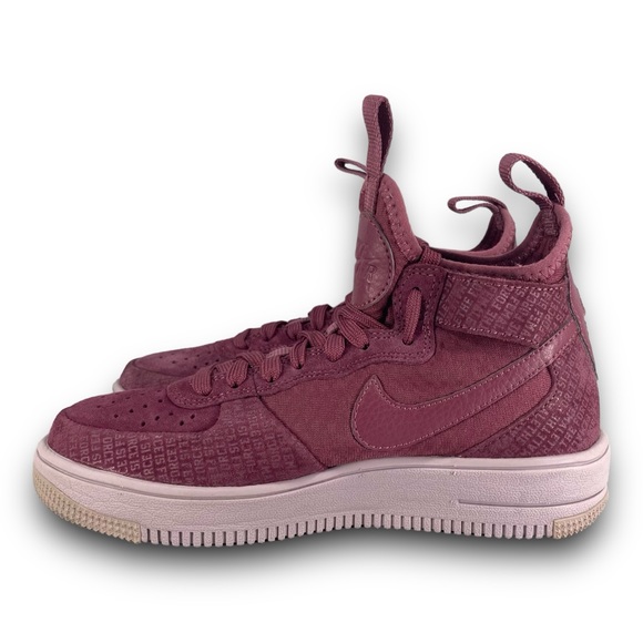 Nike Air Force 1 Ultraforce Mid Sneakers AJ1701-600 Shoes Vintage Wine Women 5.5 - Picture 4 of 9